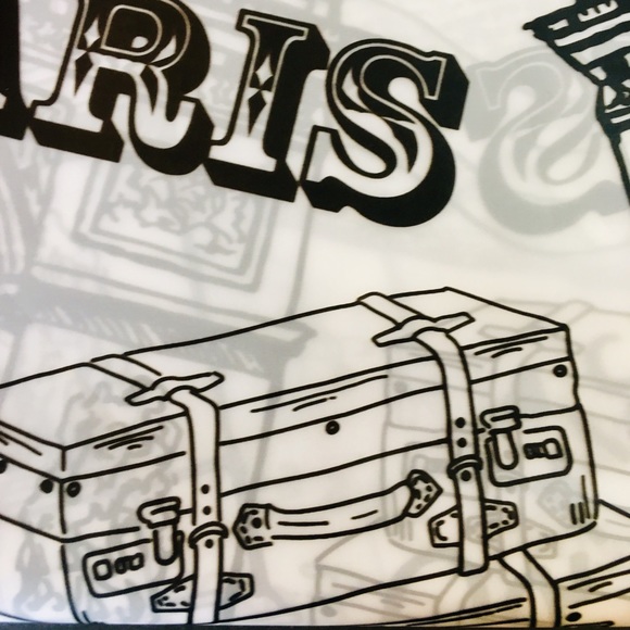 Black Paris Peva Shower Curtain French Pastries - Picture 2 of 14